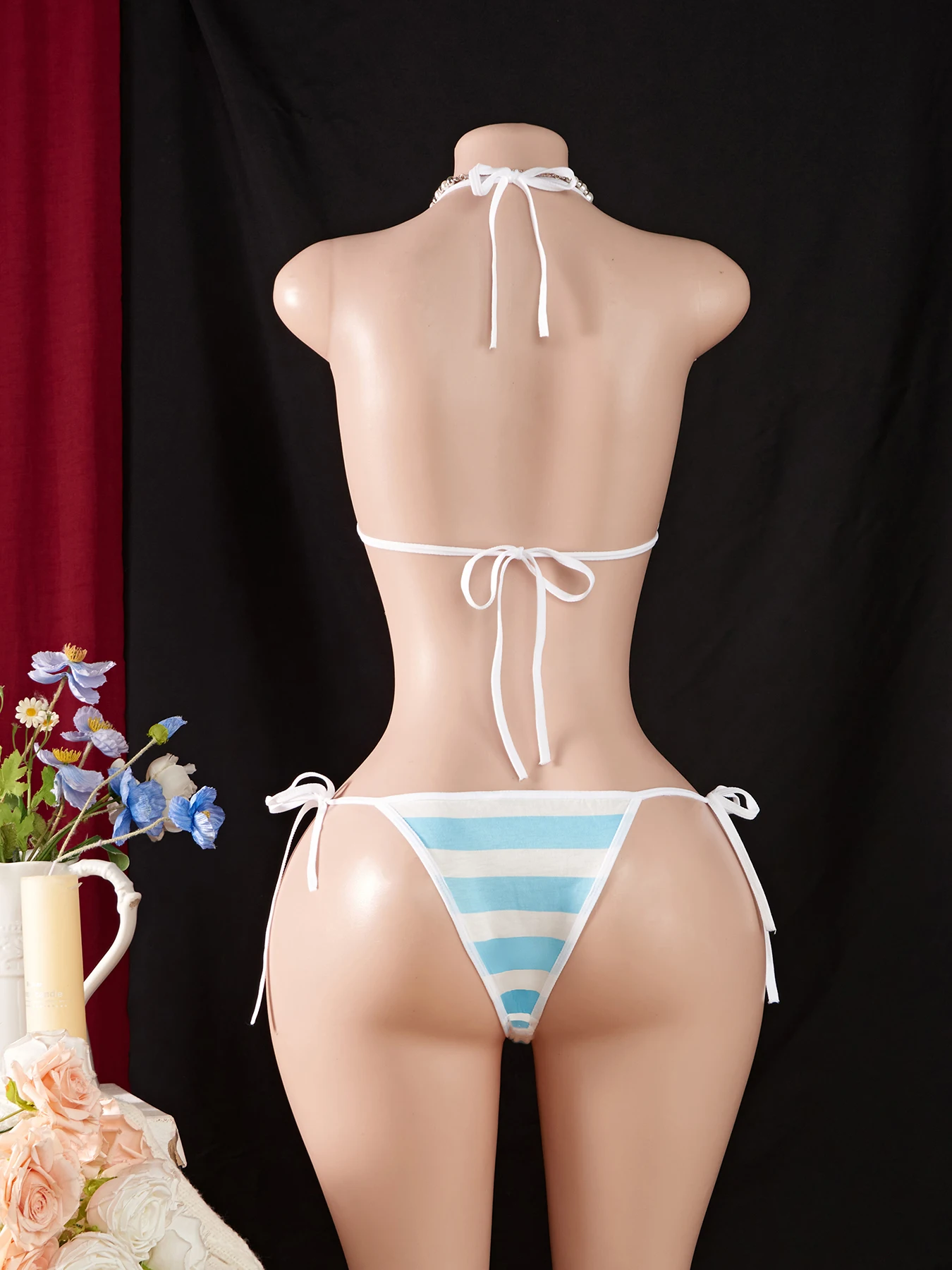 مثير شريط البيكينيات مجموعة الصيف مثير الملابس الداخلية مجموعة ملابس السباحة النساء الصدرية ثونغ ملابس بحر المايوه بحر ملابس السباحة