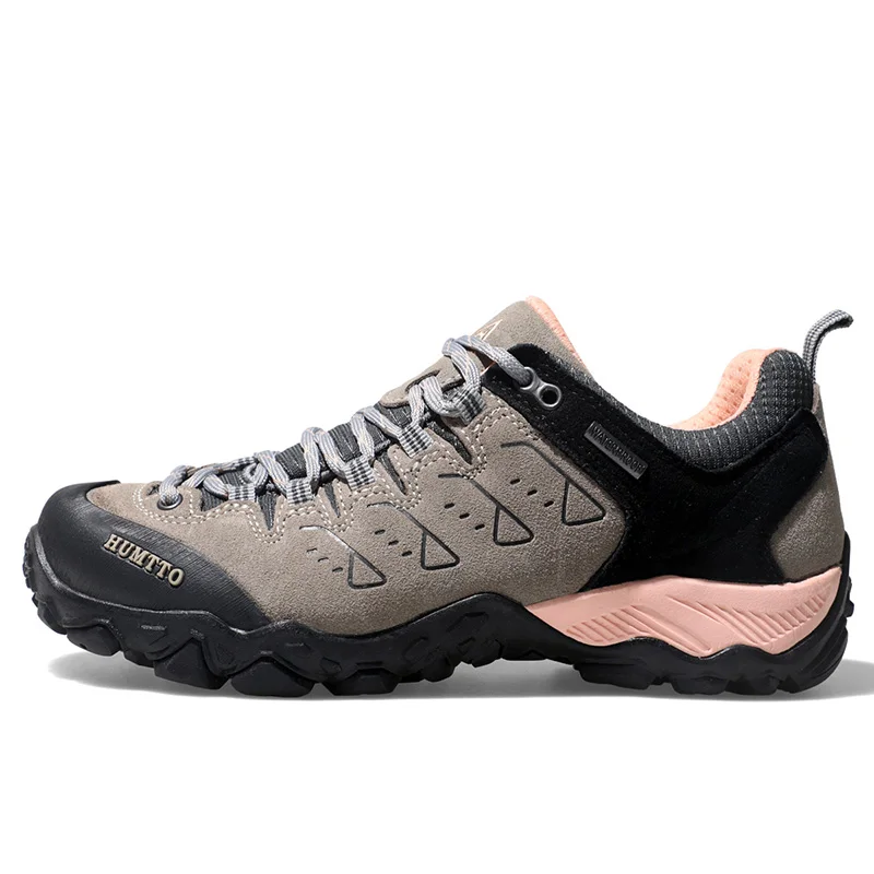 HUMTTO Climbing Trekking Shoes for Women Waterproof Luxury Designer Hiking Women's Sports Shoes Leather Casual Woman Sneakers