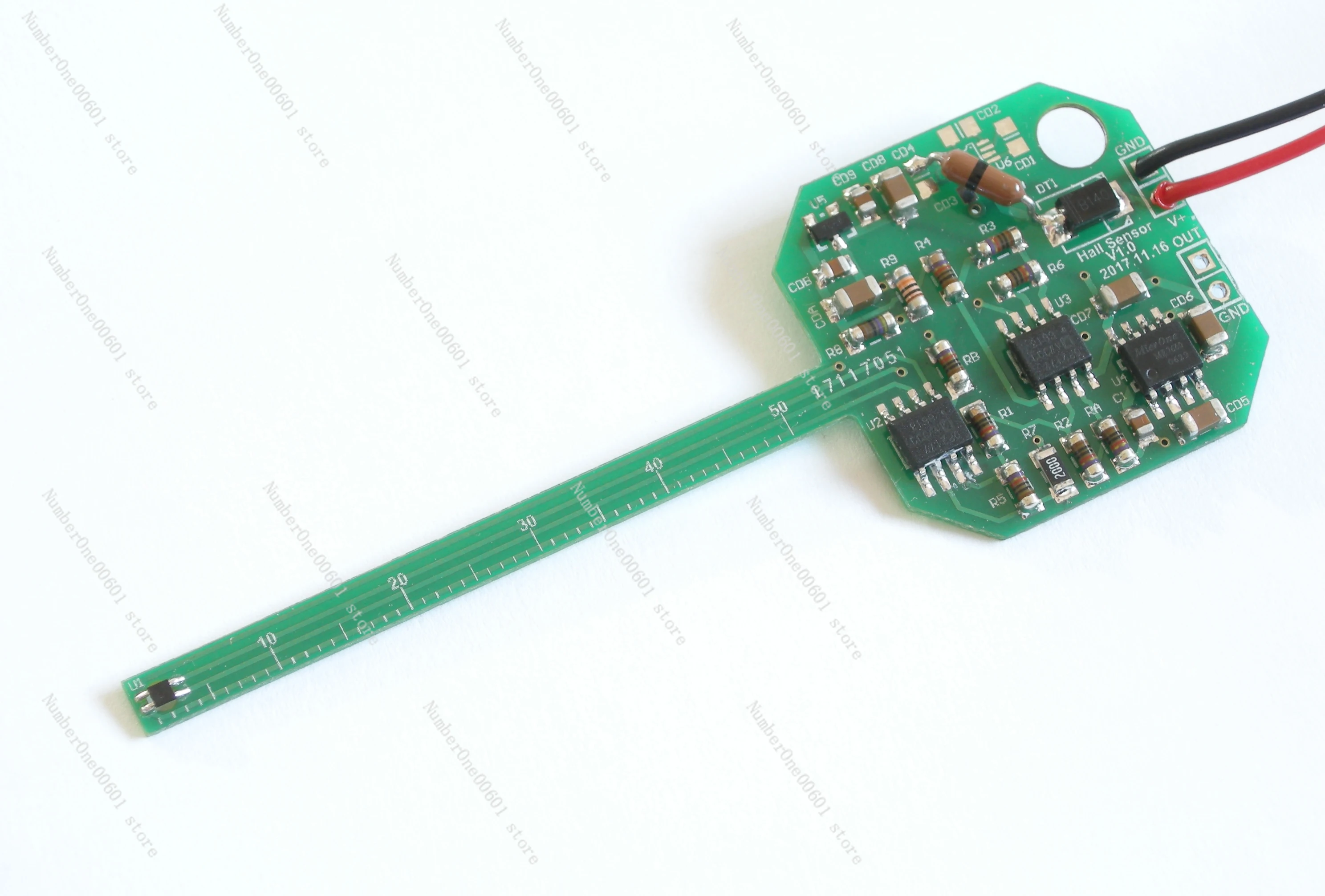 

Voltage Signal Output of Linear Hall Sensor on Signal Conditioning Board