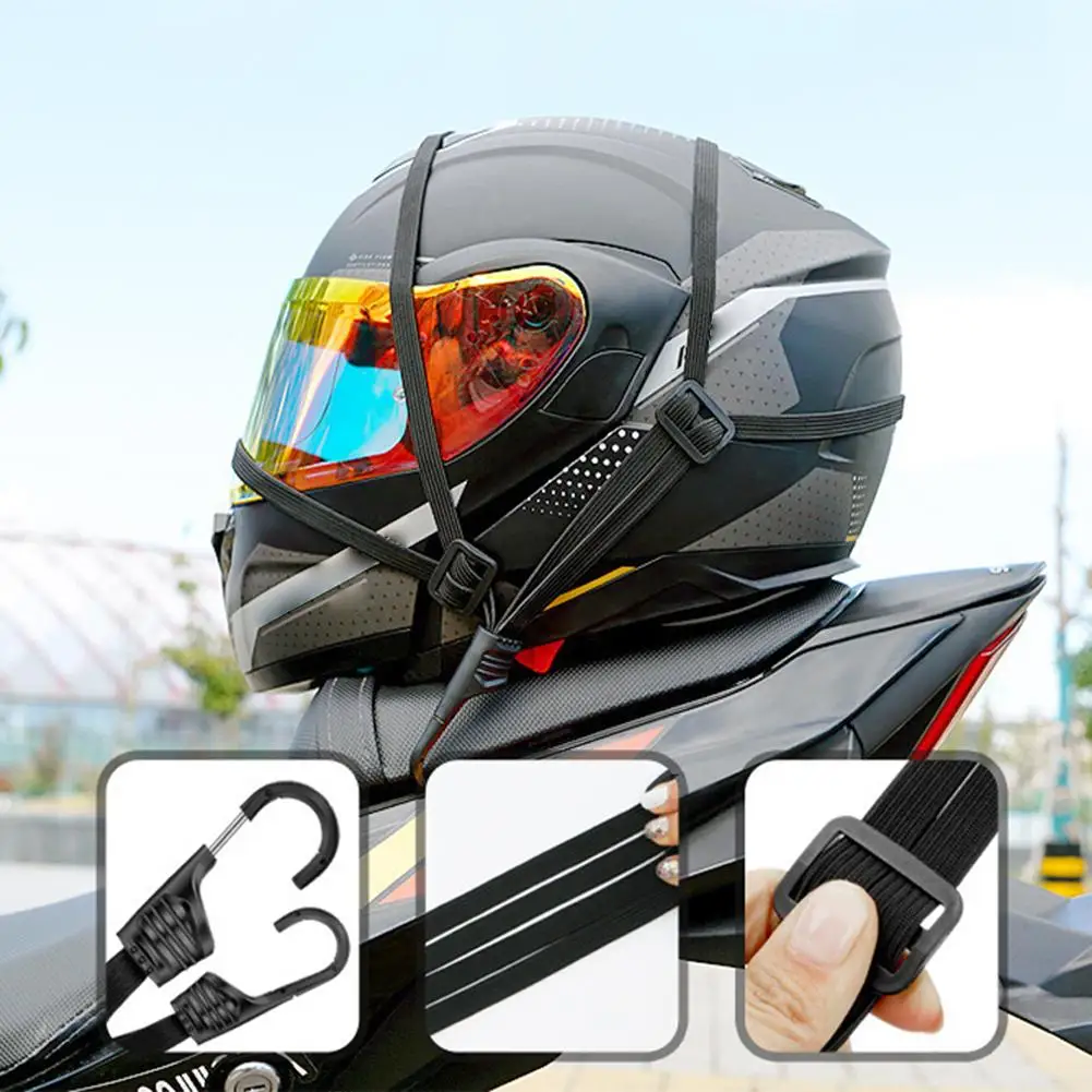Retractable Adjustable Buckle Luggage Cartons Bundle Rope Multifunctional High Elasticity Motorcycle Bicycle Helmet Fixed Strap