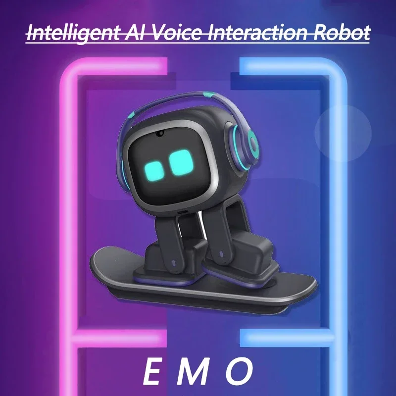 Emo Robot Intelligent Ai Emotional Communication Interactive Dialogue Recognition Emopet Desktop Companion Toy Model