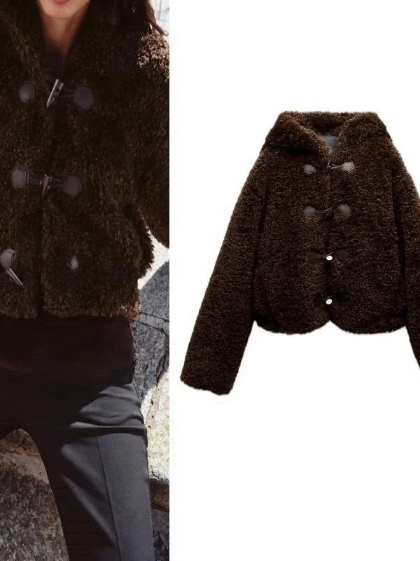 

Jaet из овечьего меха, женское пальто с отделкой из искусственного меха, украшенное веревкой и узлом, молодежное пальто для поездок на работу, Long Sve