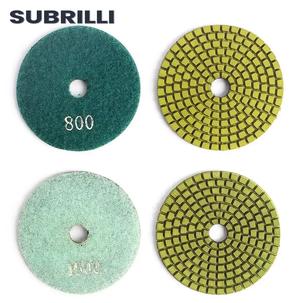 SUBRILLI 3 "แผ่นขัดเพชรแผ่นขัดสําหรับหินอ่อนหินแกรนิตล้อขัดแบบยืดหยุ่นสําหรับขัดมือเครื่องมือหินเซรามิค