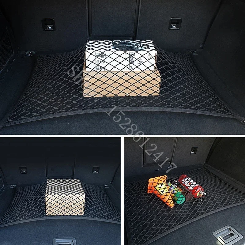 For Porsche Cayenne Macan Auto Care Car Trunk Luggage Storage Cargo Organiser Nylon Elastic Mesh Net