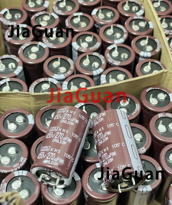 10PCS NEW NIPPON KMS 450V270UF 25X45MM NCC electrolytic capacitor 270UF/450V CHEMI-CON 105 degrees 270UF 450V image 4