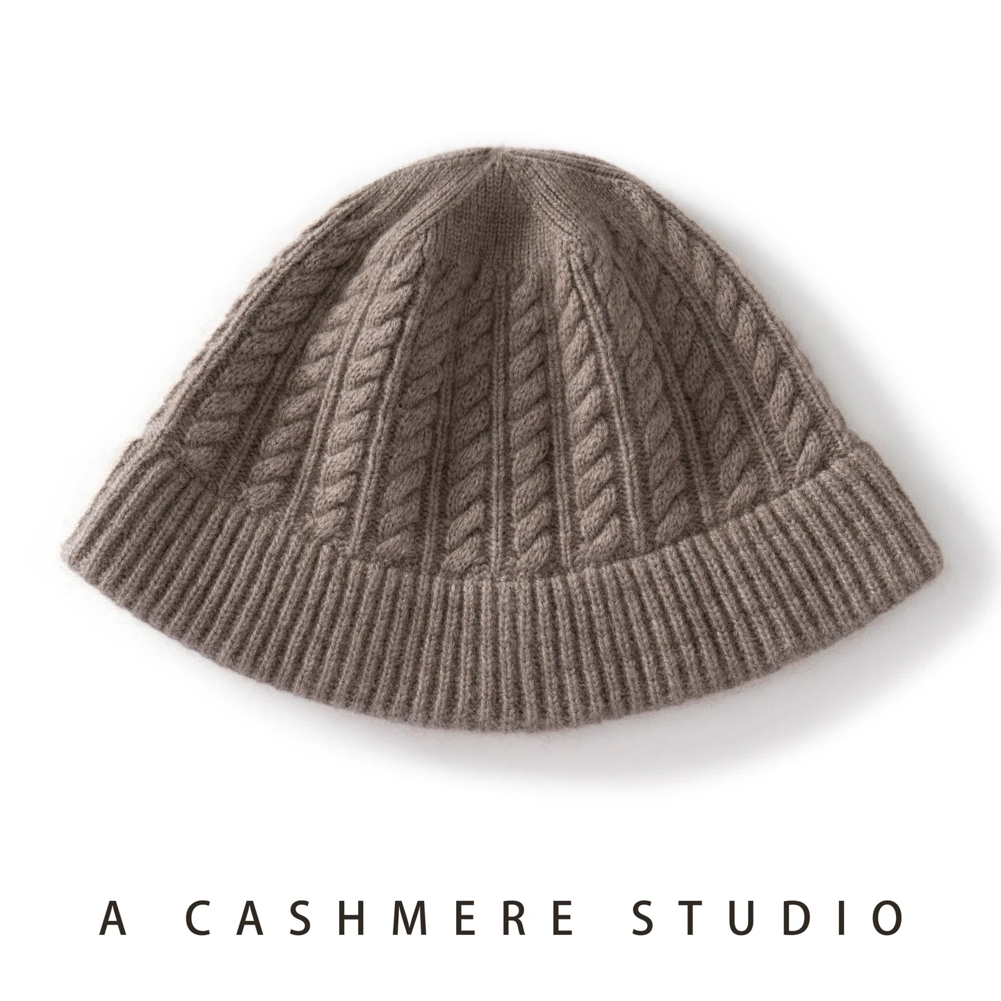 女性カシミヤとウールのバケットハット秋冬装飾レジャースタイル帽子ソフト-casi3044113hmere-ニット帽子高級高品質