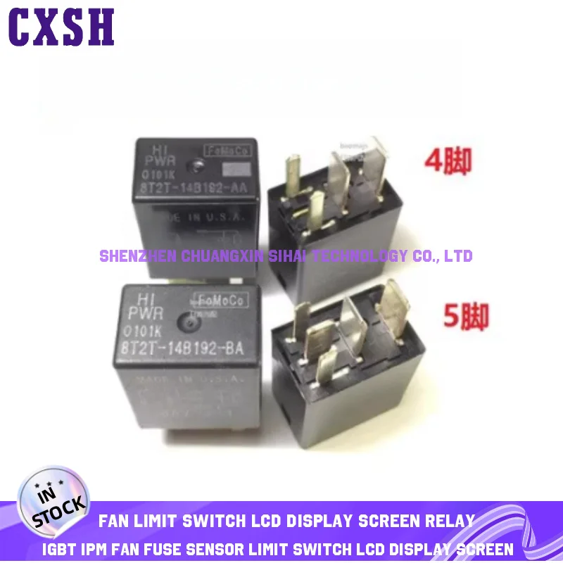 2 unids/lote relé 8T2T-14B192-AA 8T2T-14B192-BA 852-W-1A-C1 12VDC, 210H-2AH-F-C 12VDC