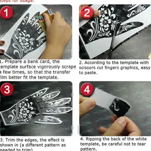 Natürliche Kräuterhenna -Zapfen Temporäres Tattoo, Körperkunstfarbe, Mehandi -Tinte, 3 Farben 8 Hauptverkaufsmix Henna - №8