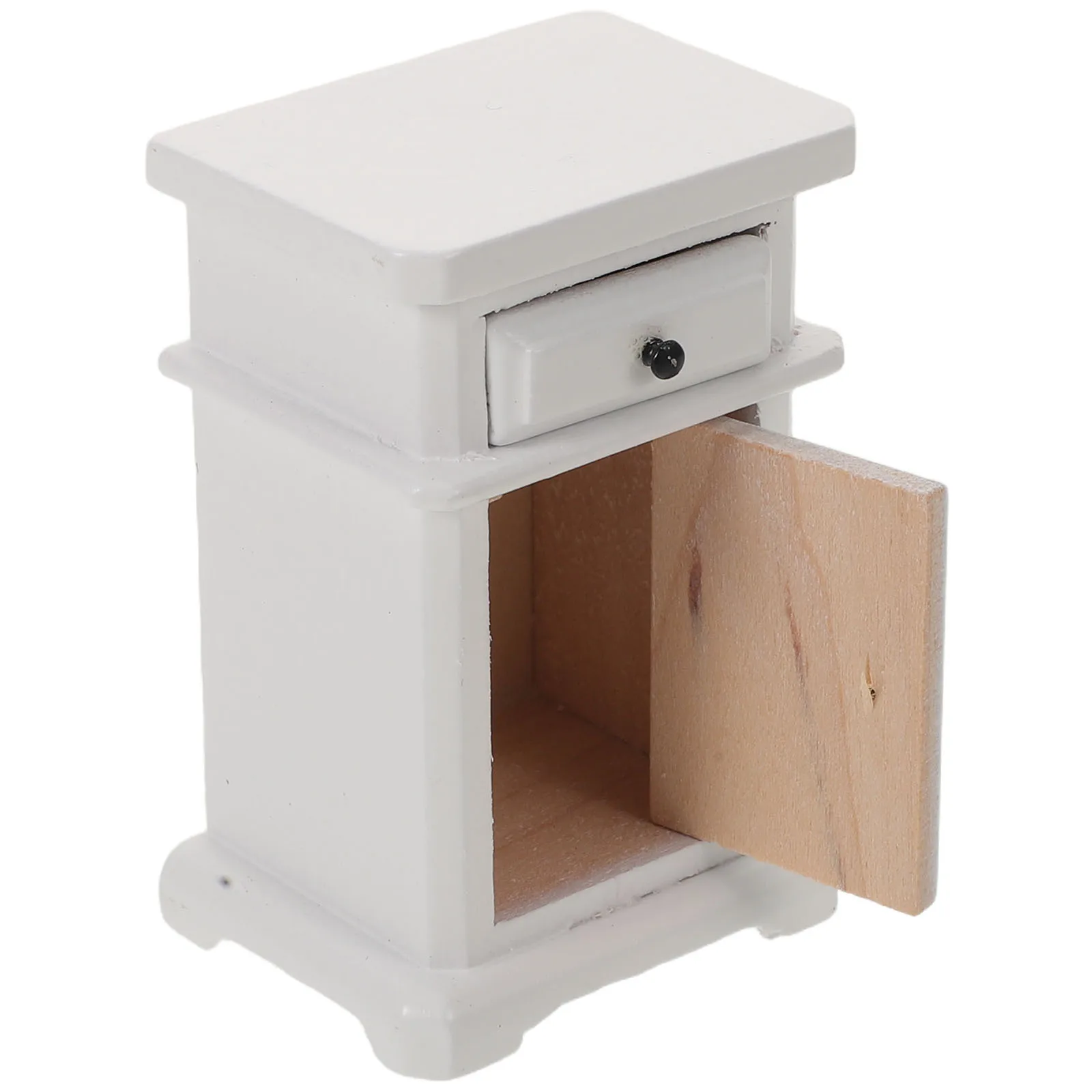 Casa Mini Mobili Casa delle bambole Cassetto Armadietto Cassetta portaoggetti Comodino Tavolini in miniatura Modello di comò