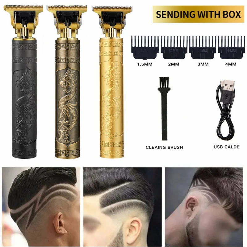 T9 Professional Hair Trimmer Wireless Electric Hair Clipper Beard Shaver Men Hair Cutting Machine Barber Big Blade Cutting Tools