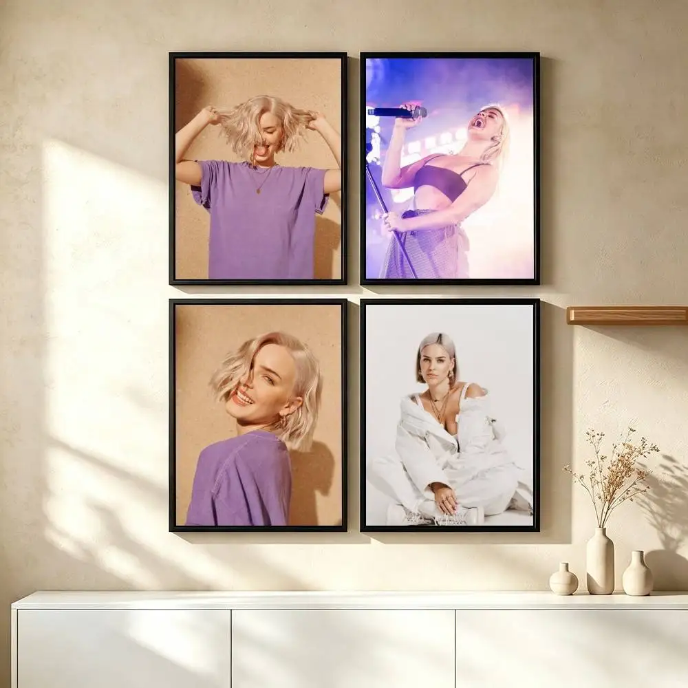 A-Anne Marie Singer Poster High Quality Dorm Living Room Aesthetic Wall Decoration Painting Stickers Gift