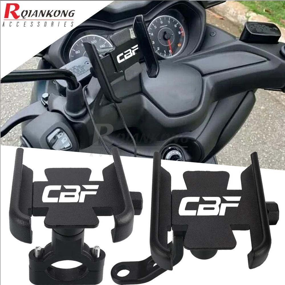 

For Honda CBF125 CBF150 CBF190 CBF250 CBF500 CBF600 CBF1000 CBF Universal Rearview Mirror Handlebar Phone Holder Cellphone Stand