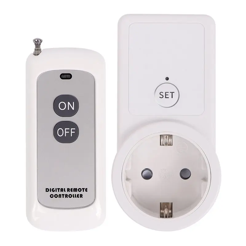 Y45A-Multi-Function Smart Timer Socket EU Plug Remote Control Wireless Power Switch For Home