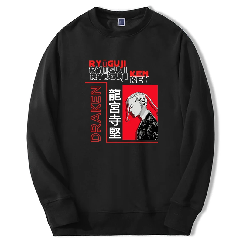 2024 Hot Anime Tokyo Revengers Hoodies Men Women Draken Anime Graphic Sweatshirts Crewneck Harajuku Fashion Hoody Sportswear