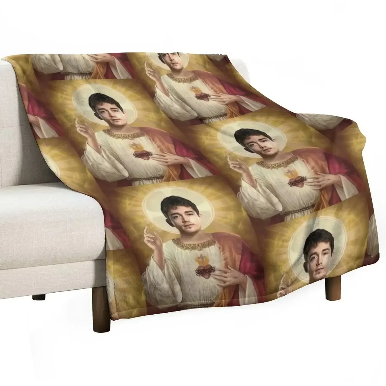 Charles Leclerc jesus Throw Blanket valentine gift ideas Thermal Multi-Purpose Blankets