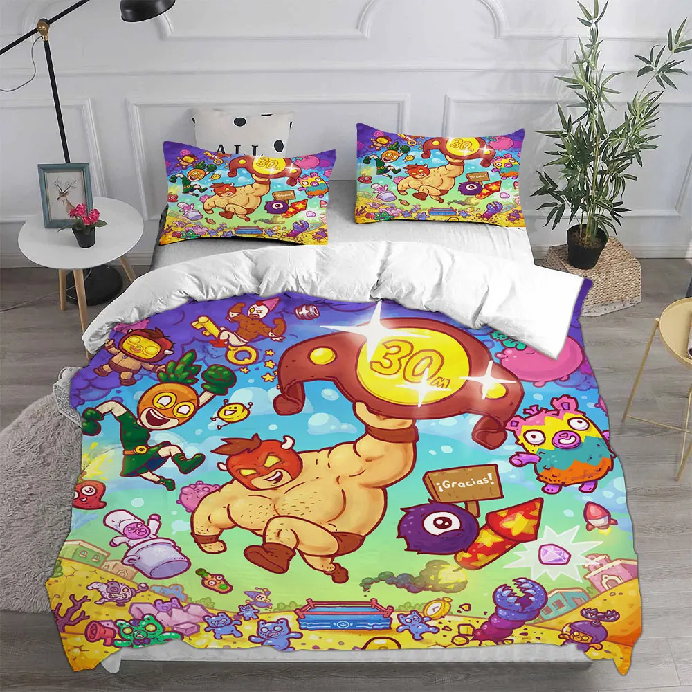 Game Burrito Bison:Launcha Libre Bedding Sets Comforter Quilt Bed Cover Duvet Cover Pillow Case 2-3 Pieces Sets Kids Adult Size