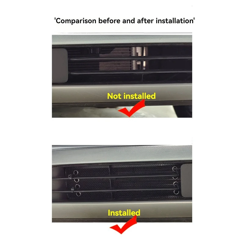 Car Front Grille Insect Proof Net Radiator Condenser Protective Cover For  Q4 E-Tron Auto Accessories