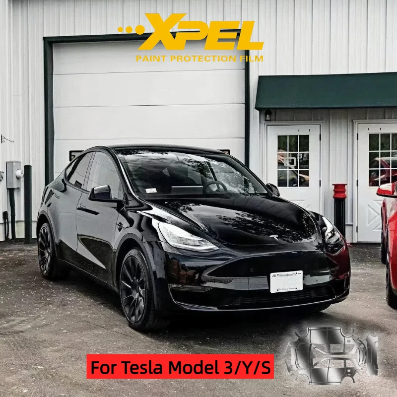 

XPEL PPF GlossBlack Автомобильная защитная пленка для краски Tesla Прозрачный материал ТПУ против царапин Самовосстанавливающаяся для Tesla Model 3/Y/S