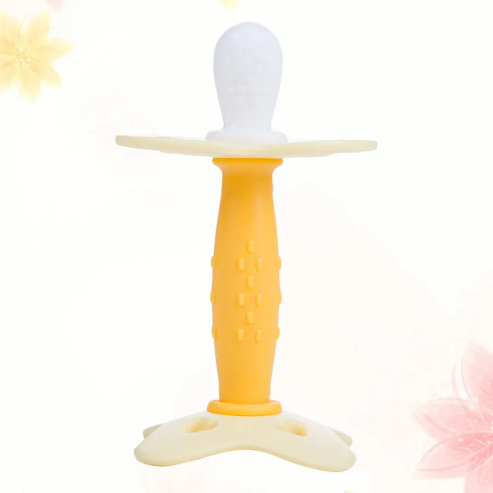 실리콘 치발기 1개 아기 치아발육 완화 도구 유아용 부드럽고 가벼운 씹을 수 있는 링 색상 민감성 유아용