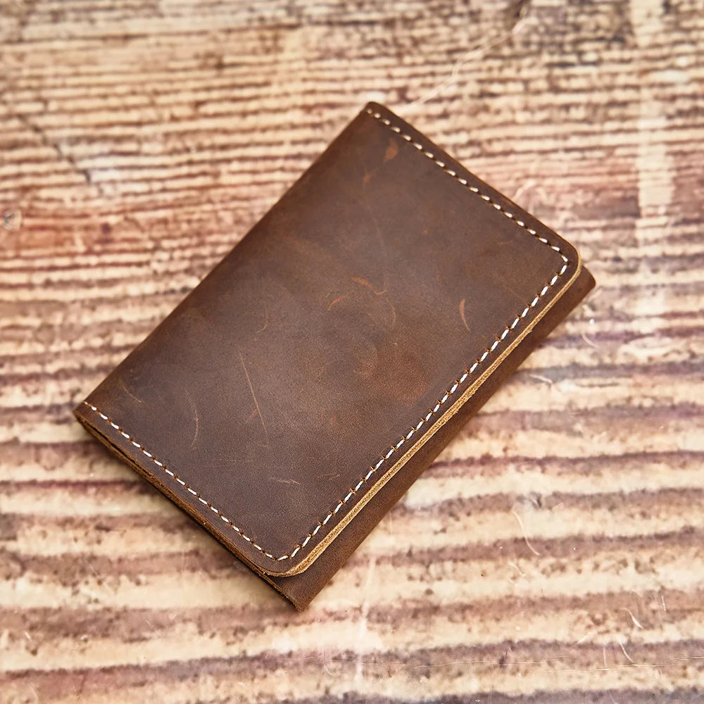 NUPUGOO Echtleder-Geldbörse, faltbar, großes Fassungsvermögen, für Damen und Herren, universelles Kartenetui, Schlüsseltasche – Detail 5
