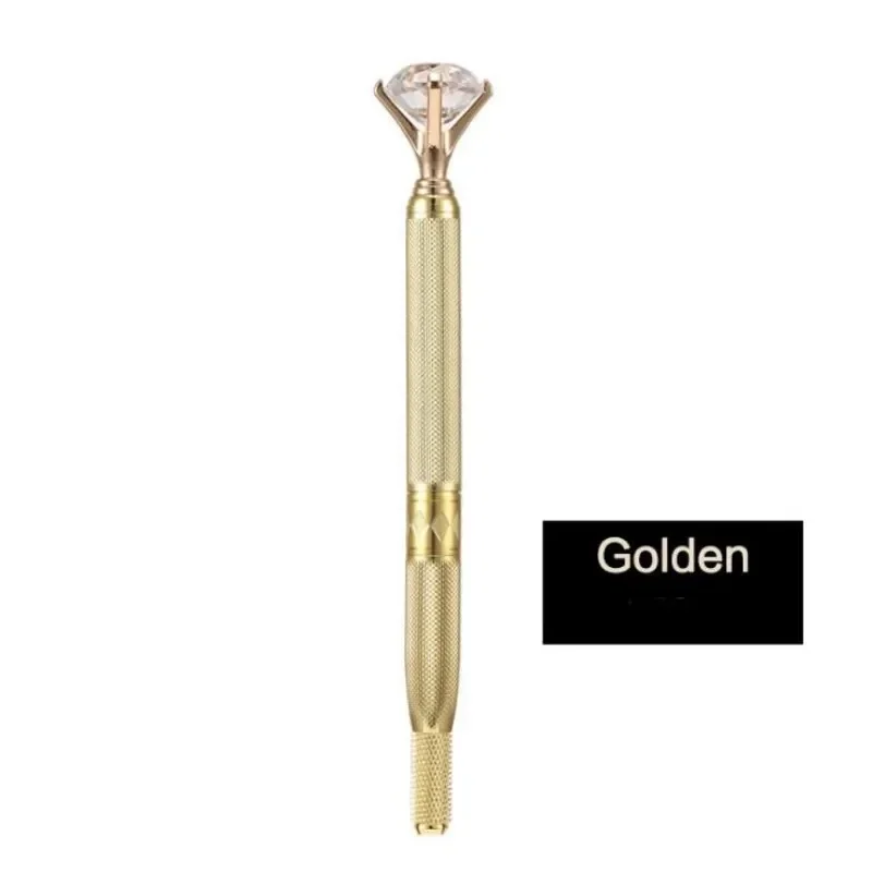 1 قطعة Caneta Tebori Microblading الألومنيوم Sobrancelhas 1 Caneta Tebori Diamante Rose