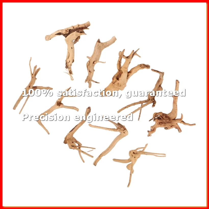 Mini Driftwood for Aquarium Natural Wood Branches Fish Tank Decorations Reptiles Tree Trunk Driftwood Assorted(10 Pack)-A79M