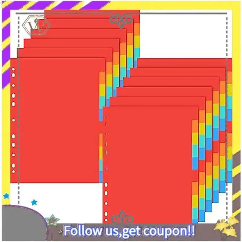 New 3 Ring Binder Dividers With Tabs Letter Size Notebook Dividers For School Subject Files