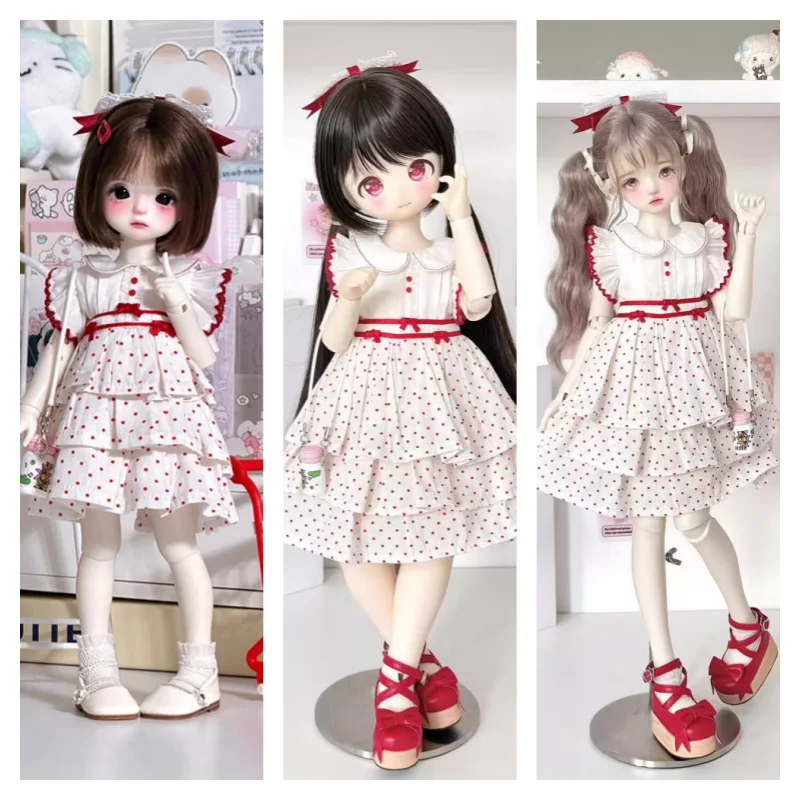 

BJD Doll Clothes For 1/4 MSD MDD 1/6 Doll Accessories Sweet Skirt Socks Set Doll Dress Up Gift Diy Clothes(No Doll)