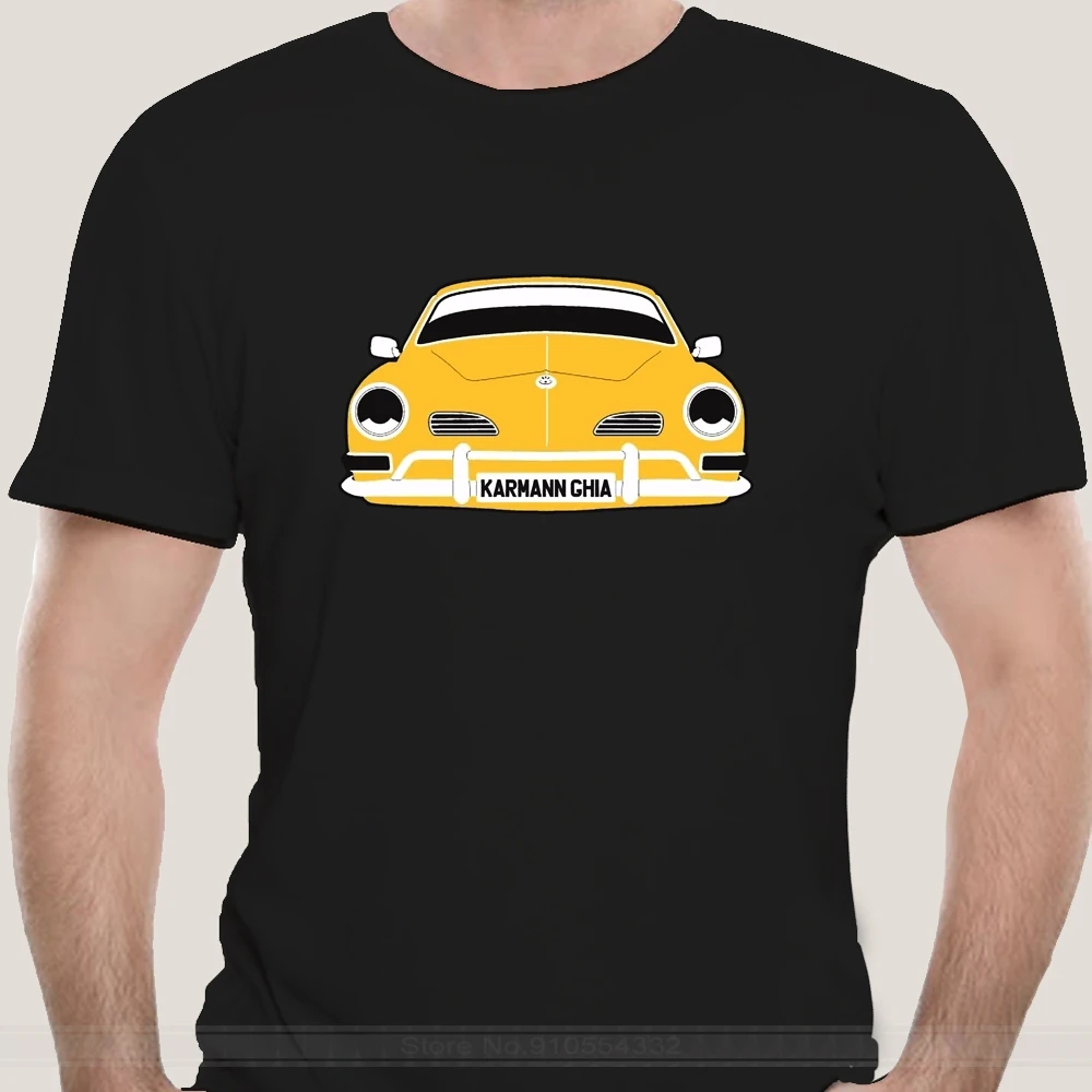 CUSTOM HTees T-shirt - KARMANN GHIA (Karman) Pick car colour plate S-3XL Hot Sale Men T Shirt Fashion