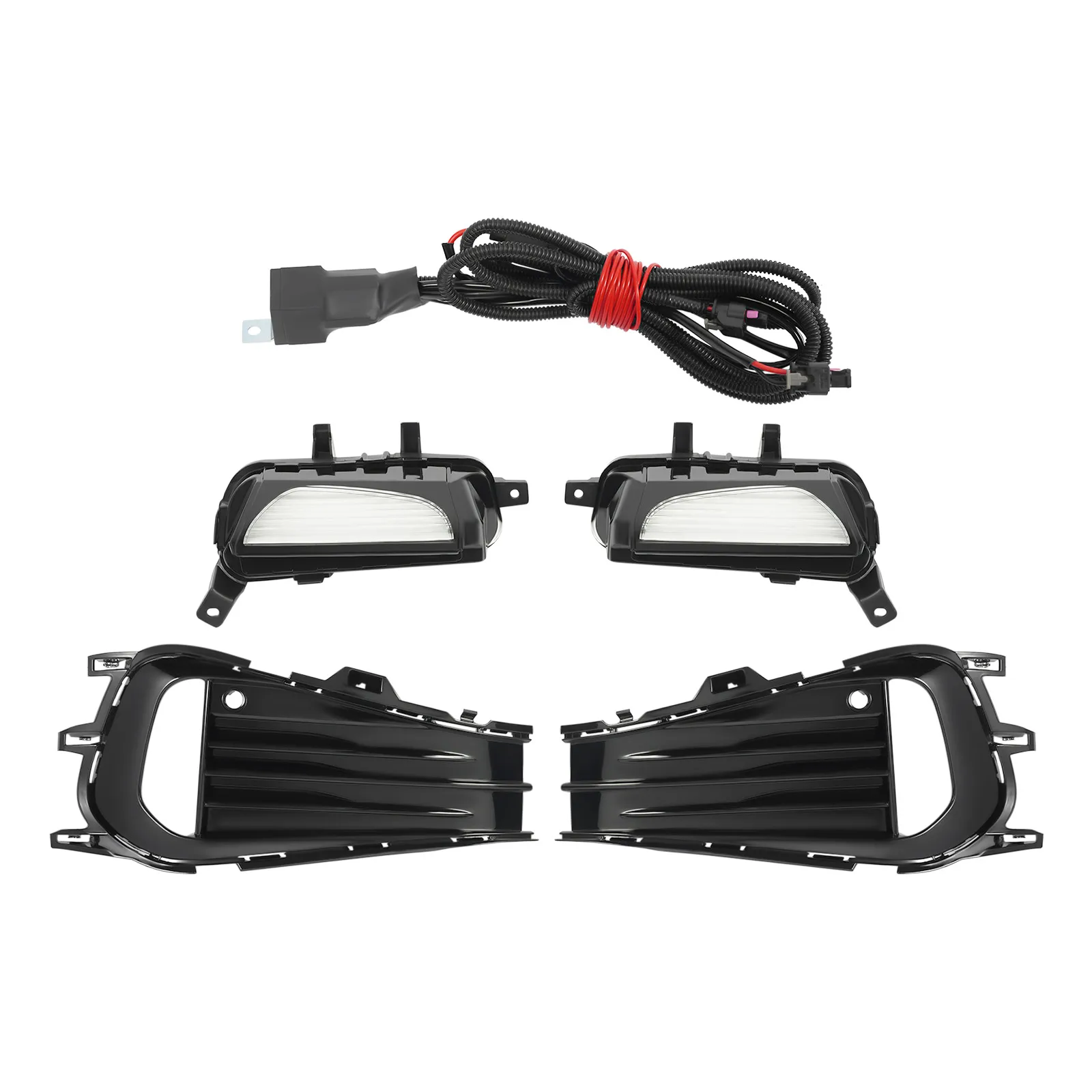 

12V PP& PC Fog Lamps, Fog Light for 2022-2024 Volkswagen Jetta, Left and Right Fog Lights