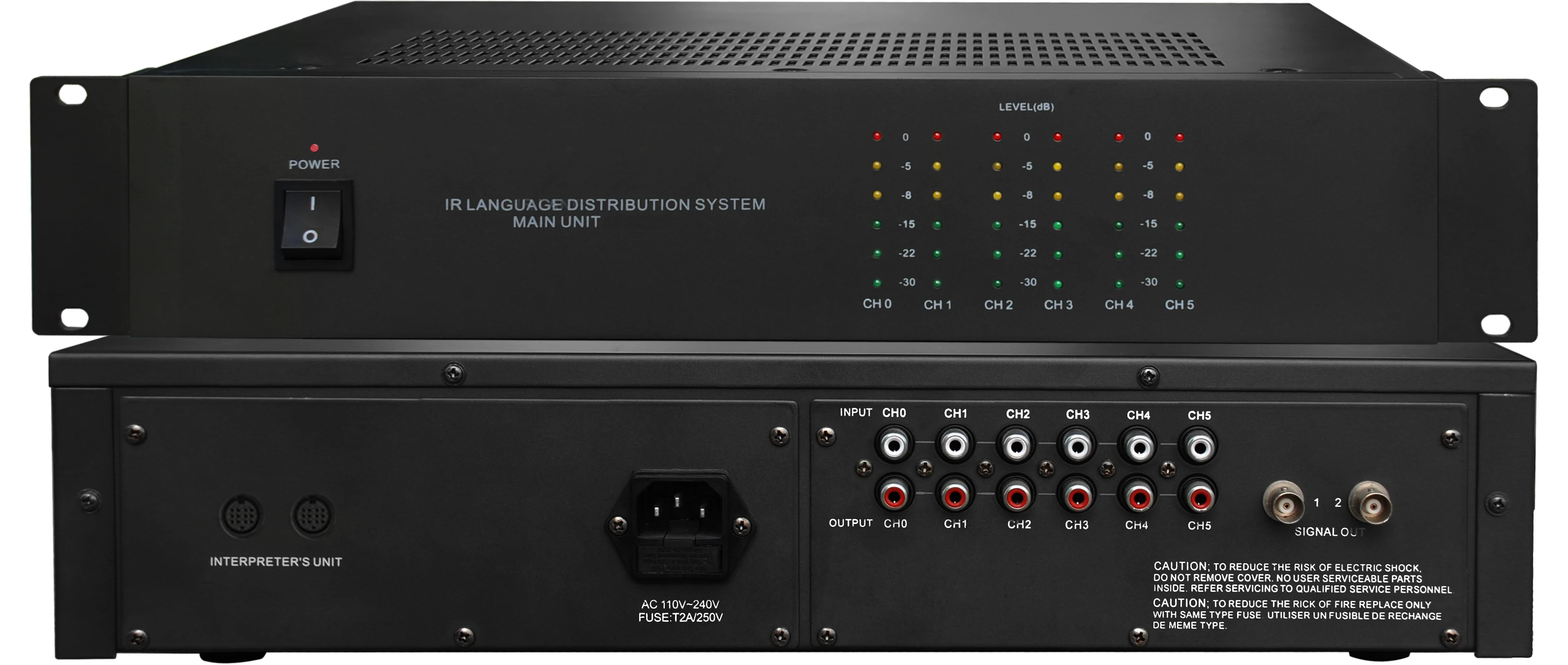 HT6100  ir language distribution infrared simultaneous translation  system  conference interpreter equipment