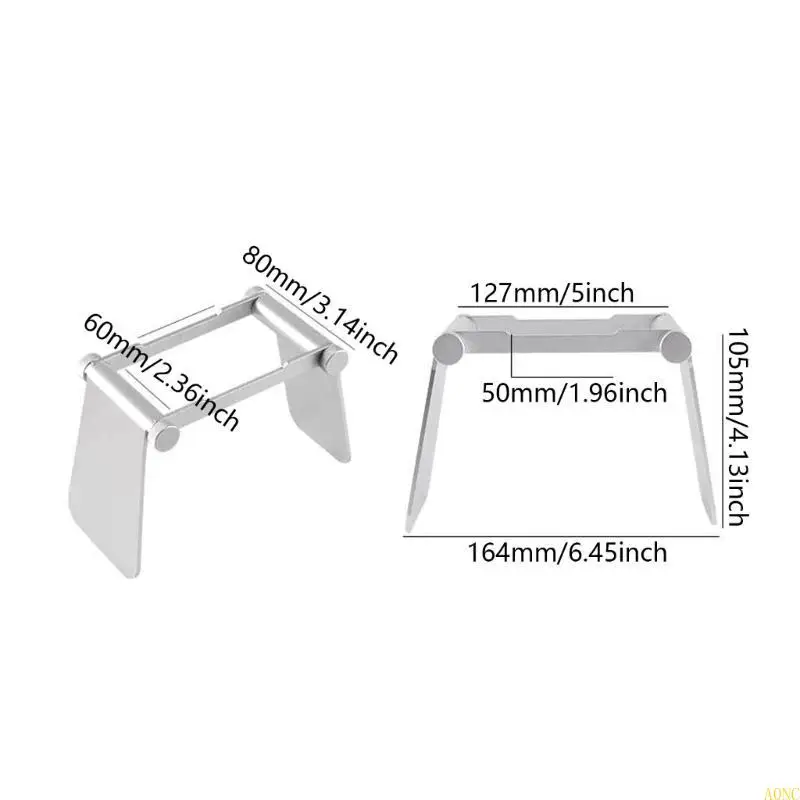 A0NC محمولة حامل فلتر القهوة حامل الألومنيوم سبيكة قابلة للطي قابلة للطي مضغوط القهوة بالتنقيط موقفا للمنزل أو الاستخدام