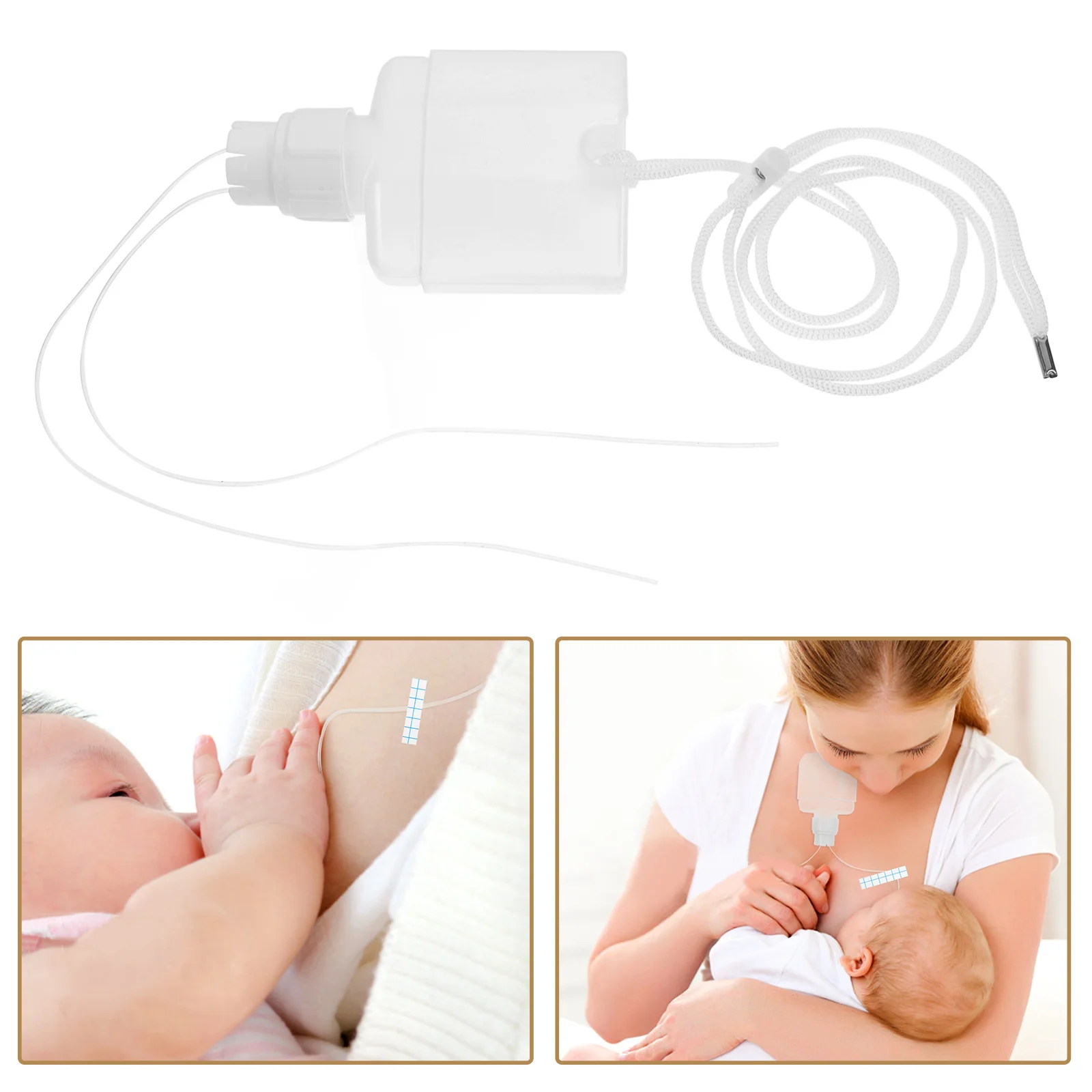 Breastfeeding Supplemental Feeder Milk Bottle Assist Device for Newborn Baby Bottles