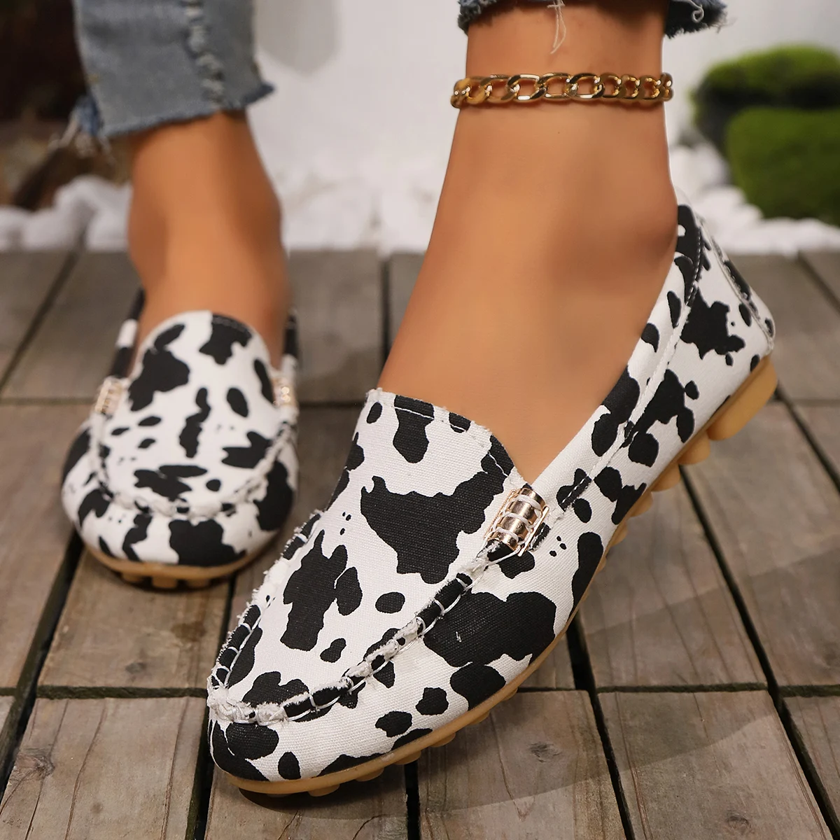 

New Women Casual Flat Shoes Spring Autumn Trend Walking Loafers Fashion Non-slip Soft Round-toe Sneakers Women Zapatos De Mujer