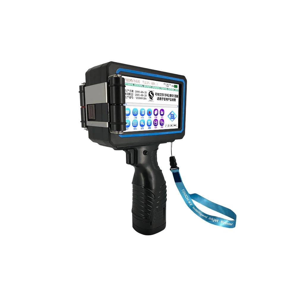 طابعة نفاثة يدوية محمولة تاريخ الوقت رمز الدفعة المحمولة