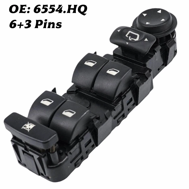 

OE: 6554.HQ 6554HQ LHD Car Electric Master Power Window Control Switch For Peugeot 807 For Citroen C5 C8 2001-2007