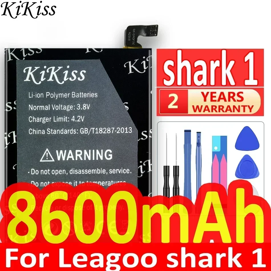 

KiKiss Battery 8600mAh For LEAGOO Shark 1 Shark1 Mobile Phone