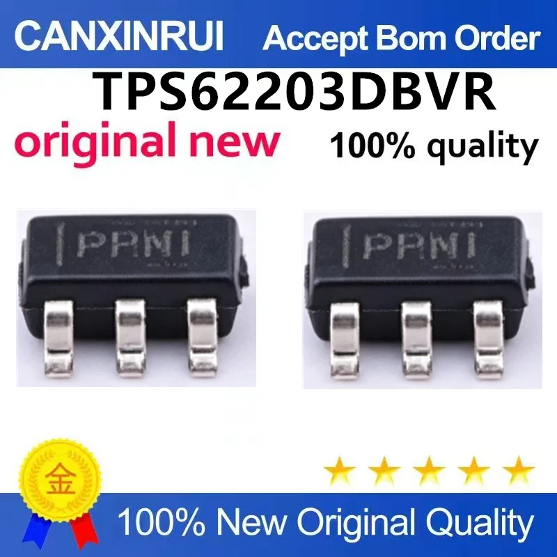 (5pcs-100pcs)Brand new original TPS62203DBVR patch SOT-23-5 silk screen PHNI buck converter chip IC