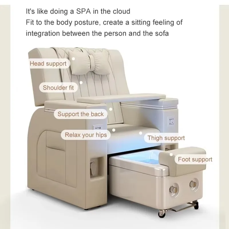 Luxury Massage Pedicure Chair Adjustable Spa Pedicure Chair No Plumbing Foot Spa Pedicure Chair For Nail Tech