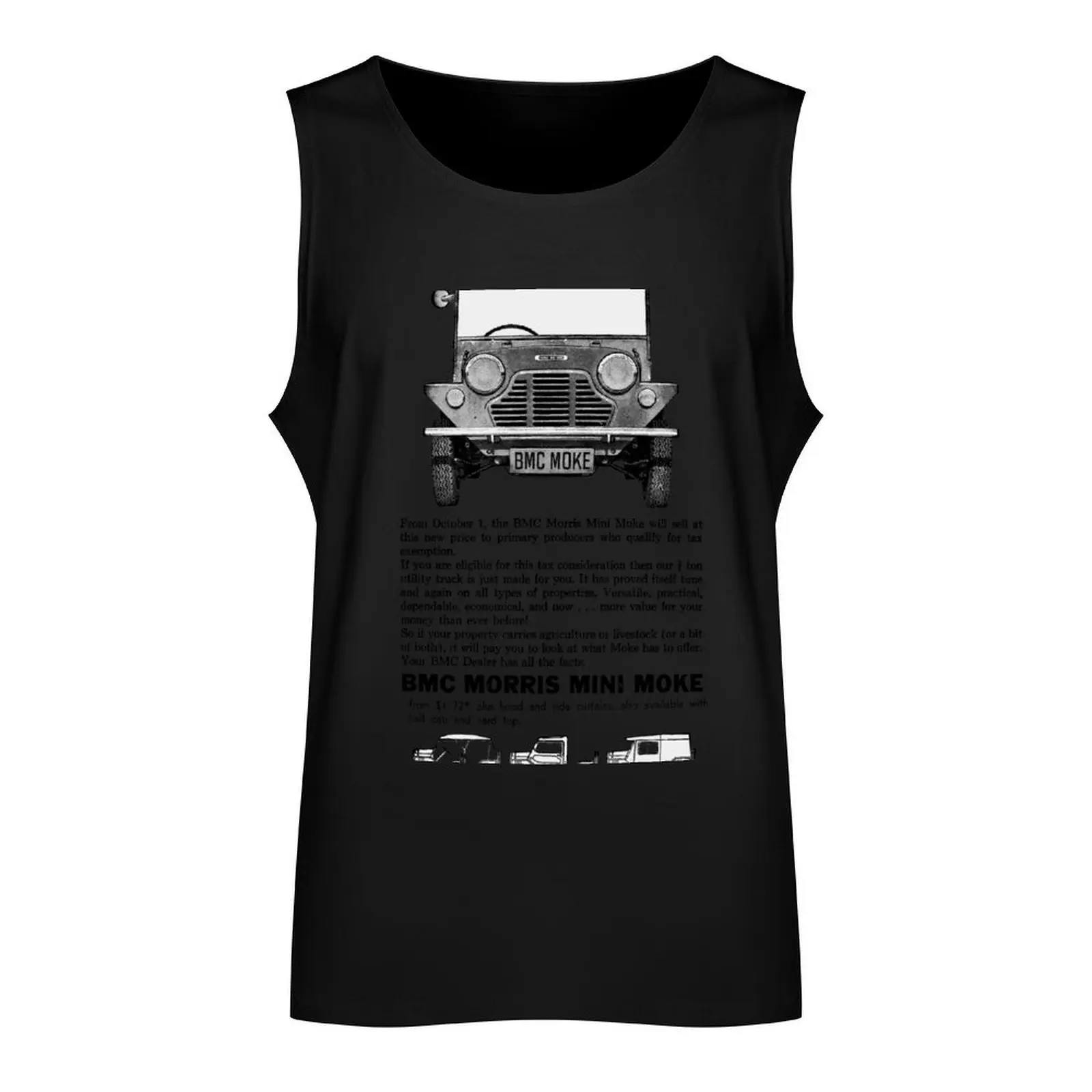 MORRIS MOKE Tank Top Gym t-shirt man sleeveless Men's t-shirts Men's t-shirts Men's clothing