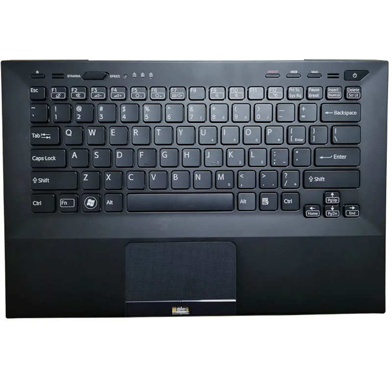 New US laptop backlit keyboard for SONY VAIO VPC SA SB SC VPCSA VPCSB VPCSC PCG-41216L with palmrest upper cover