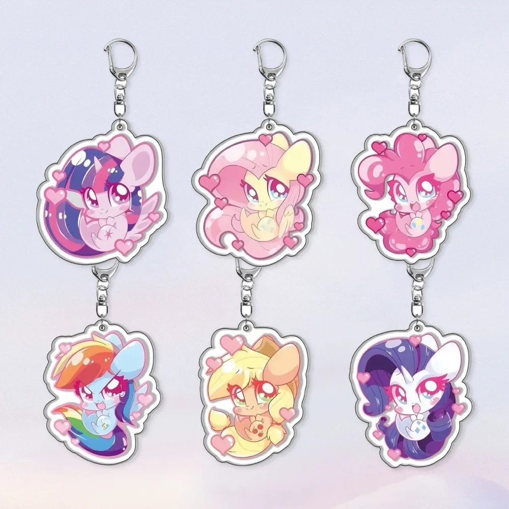 

Diy Custom Acrylic Keychain Anime Peripherals Girl Cute Cartoons Creative Campus Backpack Pendant Holiday Gifts