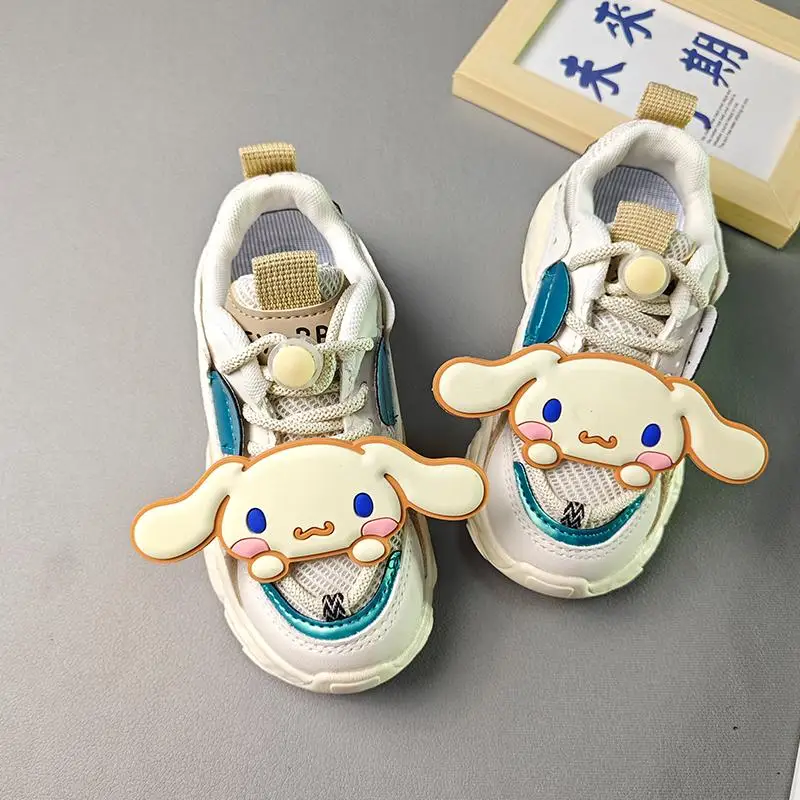 Sanrios Anime My Melody Mesh Shoes Cinnamoroll Kawaii Cartoon Sports Sandals Sneaker Spring Summer Cute Leisure Shoes Girl Gift