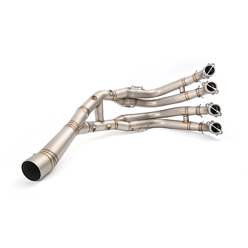 For BMW S1000RR 2019-2026 S1000R 2021-2026 Motorcycle Exhaust Header Pipe Stainless Steel Front Link Pipe Connect Stock Tips