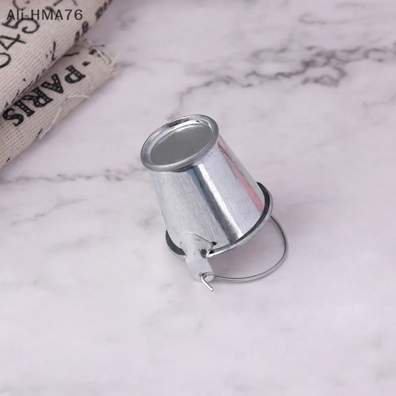 

(YY)1Pc 2025 New 1:12 Dollhouse Miniature Furniture Metal Farm Milk Can Bucket Toy for Children Dollhouse Decoration Accessories