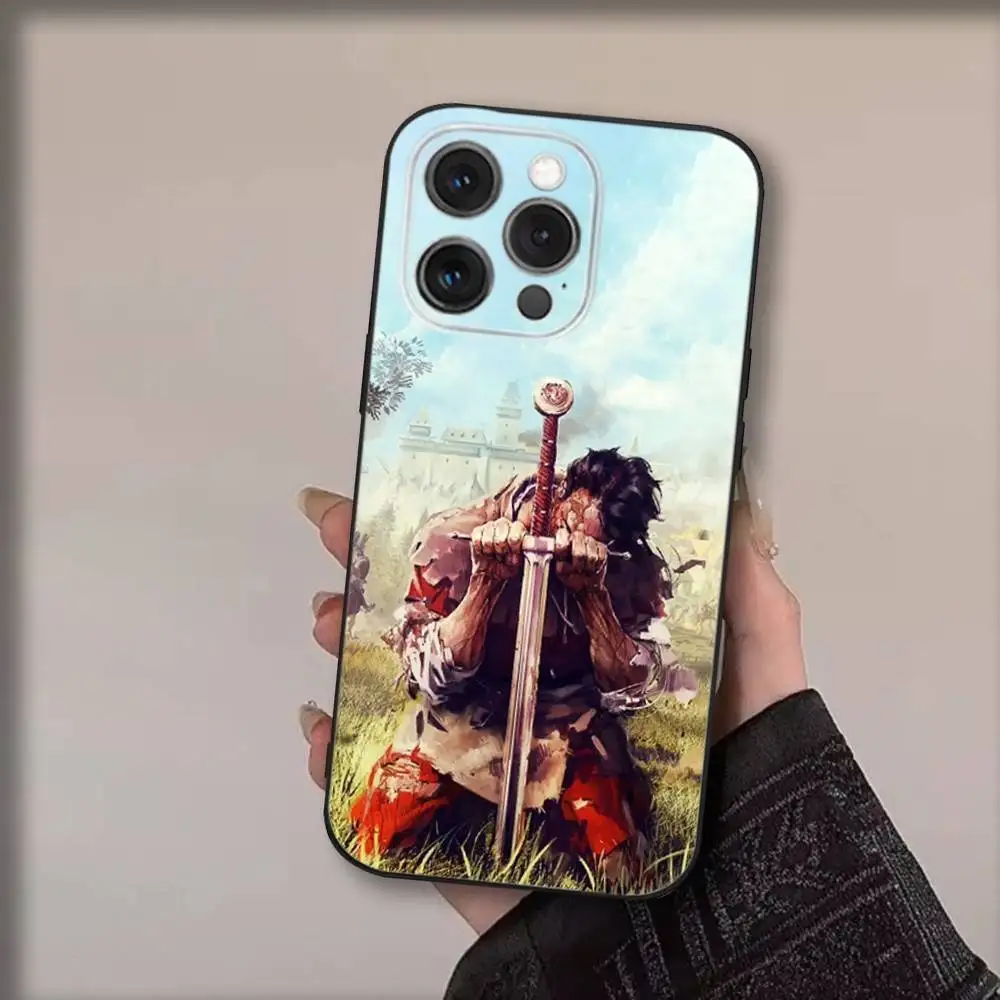 K-Kingdoms Come Deliverances Phone Case For iPhone 17,16,15,14,13,12,11,Pro,Max,Plus,Air,X,XS,XR,SE,8,7,Mini,Soft Black Funda