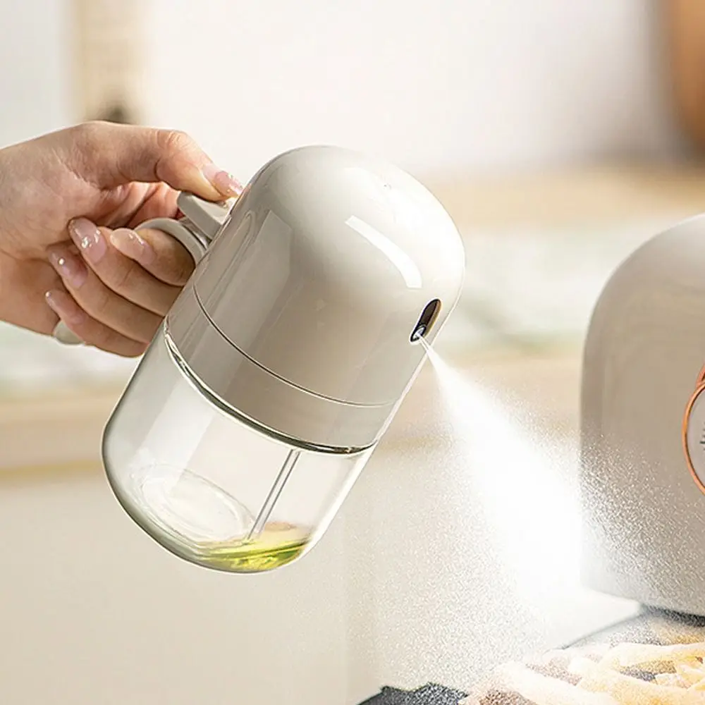 

300ml Small Oil Sprayer Lightweight Push-type Portable Sprayer Glass Bottle Rust-Proof Atomized Oil Sprayer