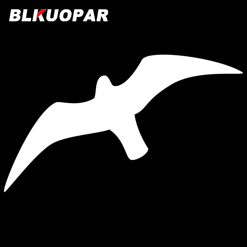 BLKUOPAR For Seagull Silhouette Car Stickers Waterproof Simple Decals Occlusion Scratch Surfboard Caravan Decor Car Label