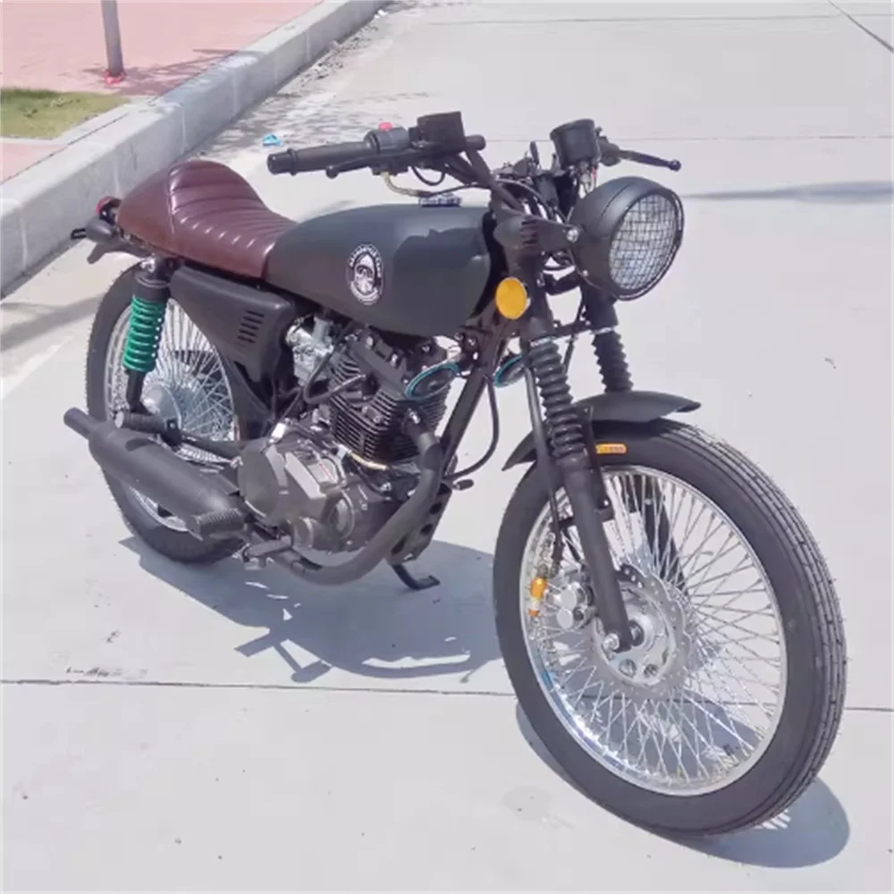 FOR CG125 Wild Wolf Happiness the Pearl River Mudguard Retrofit Short Edition Stainless Steel Matte Black Soil Mud Removal Tile