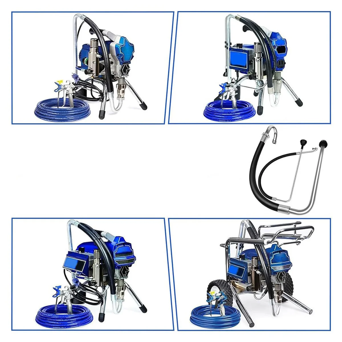 NEW Hoses and Refluxs Line Sets,Complimentary 2 Stainless Steel Filter, for Gracos 390 395 490 495 595 Airlesss Sprayings